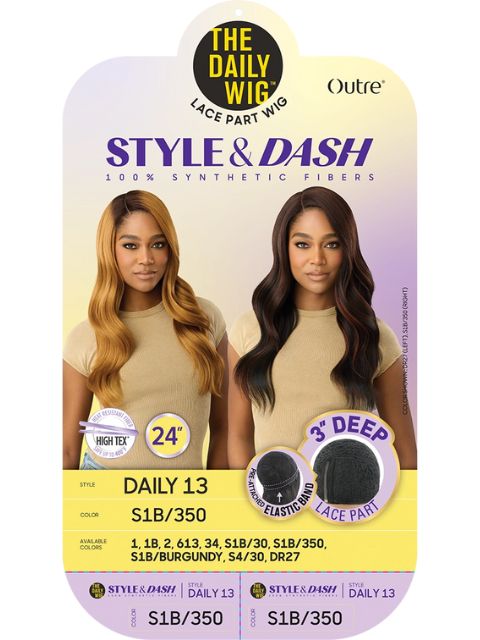 Outre Daily Style and Dash Lace Part Wig - DAILY13