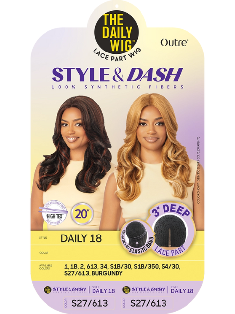 Outre Premium Daily Style and Dash DAILY18 Lace Part Wig