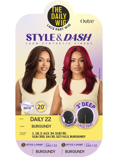 Outre Premium Daily Style and Dash DAILY22" Lace Part Wig