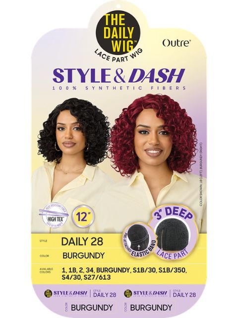 Outre Premium Daily Style and Dash Lace Part Wig  DAILY28"