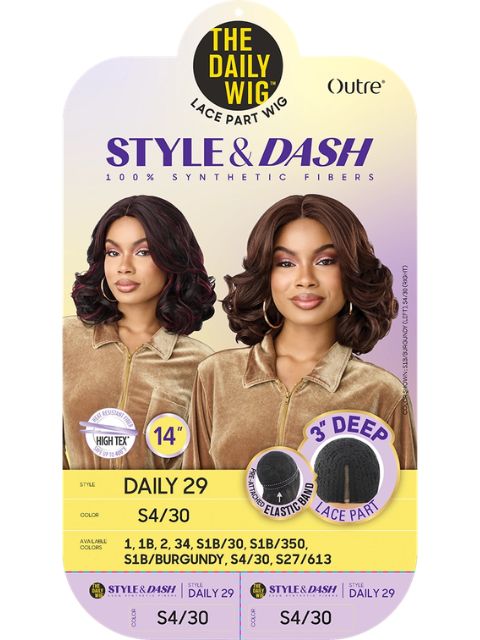 Outre Premium Daily Style and Dash DAILY29" Lace Part Wig