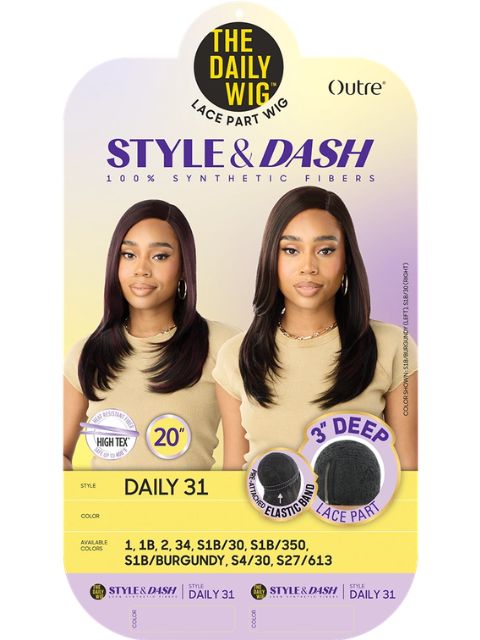 Outre Premium Daily Style and Dash Lace Part Wig - DAILY31