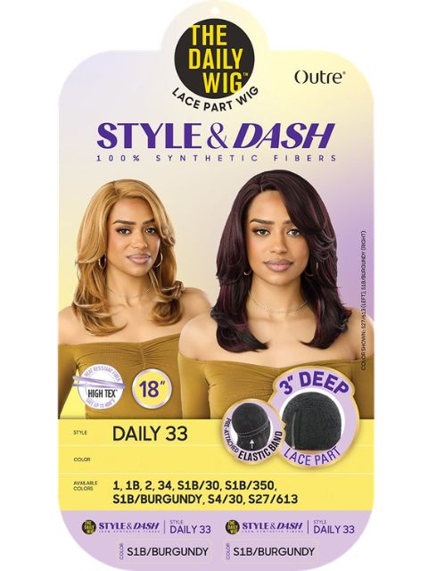 Outre Premium Daily Style and Dash DAILY33" Lace Part Wig
