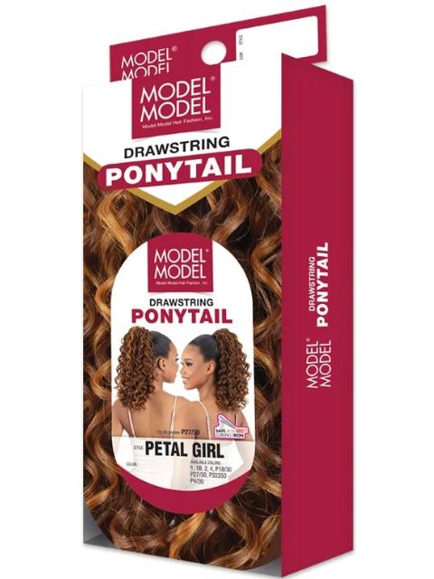 Model Model Drawstring PETAL GIRL" Ponytail