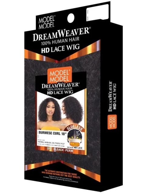 Model Model DreamWeaver 100% Human Hair HD Lace Wig- BURMESE CURL 18"