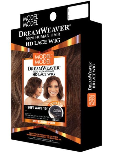 Model Model DreamWeaver 100% Human Hair SOFT WAVE 10" HD LACE WIG