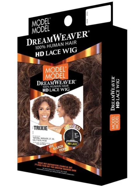 Model Model DreamWeaver 100% Human Hair TRIXIE" Wig