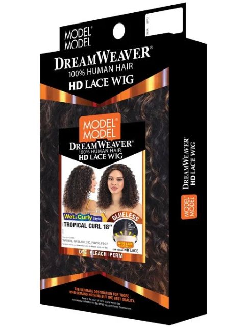 Model Model DreamWeaver 100% Human Hair HD Lace Wig- TROPICAL CURL 18"