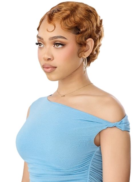 Outre Premium Duby Dazzle 100% Human Hair 13x4 HH-OCEAN WAVE PIXIE" Lace Front Wig