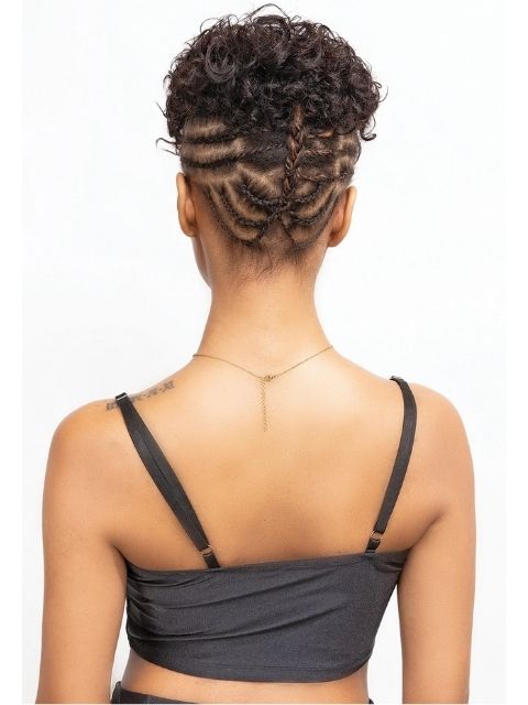 Femi Collection 100% Human Hair DEEP CURL Edge Topper