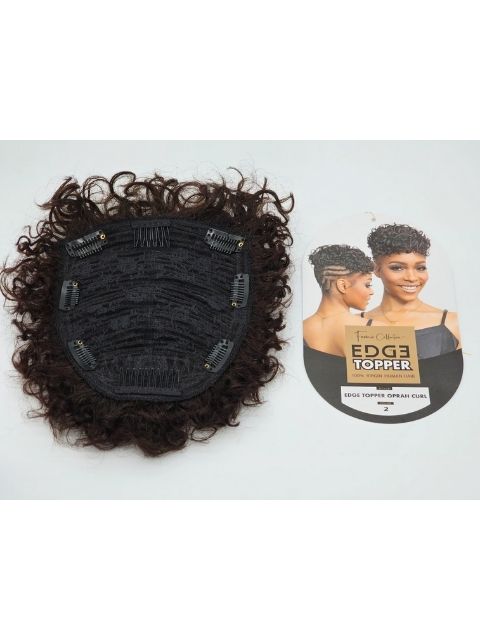 Femi Collection 100% Human Hair DEEP CURL Edge Topper