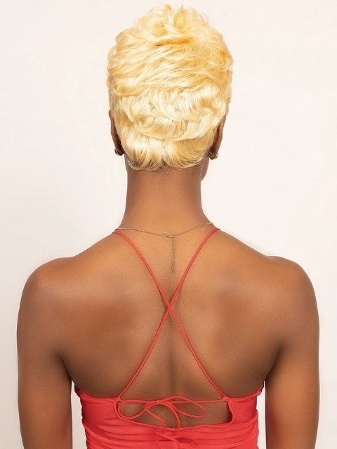 Femi Collection 100% Human Hair SHORT STRAIGHT Edge Topper