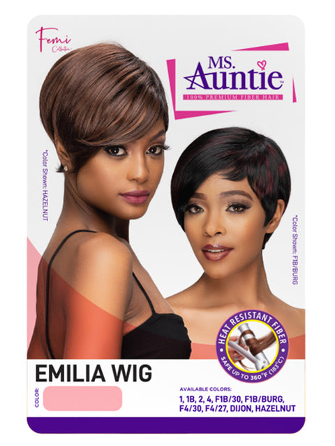 SALE! Femi Collection MS. AUNTIE 100% Premium Fiber EMILIA Wig