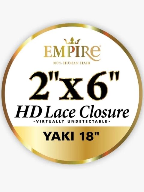Sensationnel Empire 100% Human Hair 2x6 HD Lace Closure - YAKI"