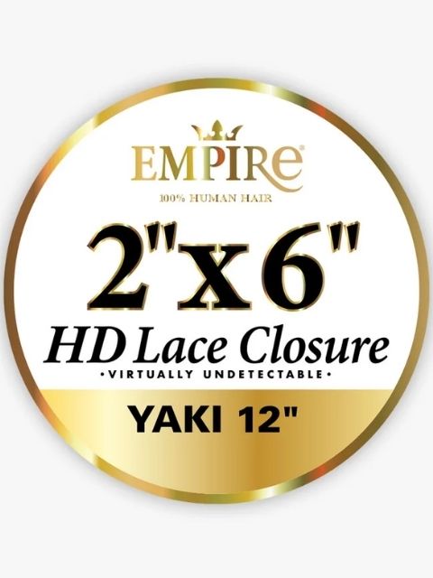Sensationnel Empire 100% Human Hair 2x6 HD Lace Closure - YAKI"