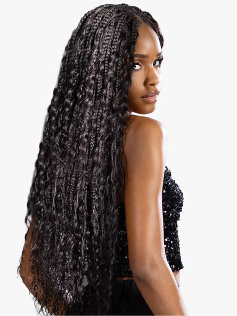 Sensationnel Empire Feather 100% Human Hair  Crochet Braid-LOOSE CRIMP"