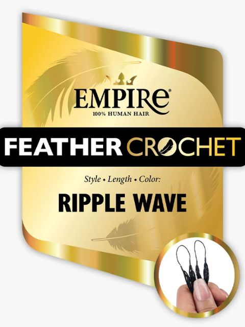 Sensationnel Empire Feather 100% Human Hair  Crochet Braid-RIPPLE WAVE"