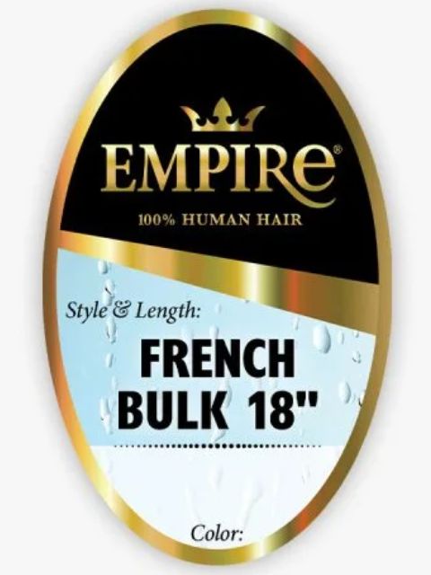 Sensationnel 100% Human Hair Empire Wet And Wavy FRENCH BULK 18 Braids