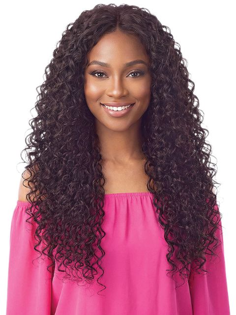 Janet Collection Human Hair Blend Encore Lavie Feather Crochet Knotless Braid Extension HAWAIIAN WAVE" Weave (ELHWW)