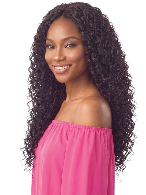 Janet Collection Human Hair Blend Encore Lavie Feather Crochet Knotless Braid Extension HAWAIIAN WAVE" Weave (ELHWW)
