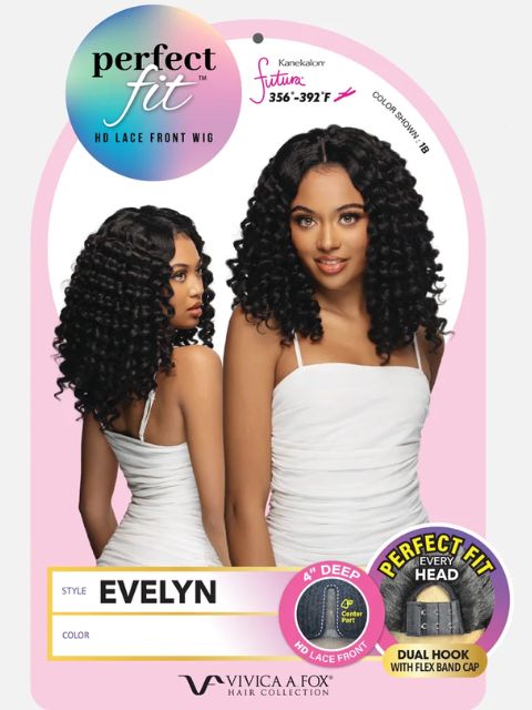 Vivica A Fox Perfect Fit Deep EVELYN" Lace Front Wig