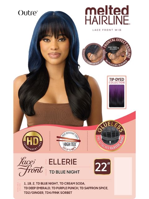 Outre Melted Hairline Premium Synthetic Glueless ELLERIE  HD Lace Front Wig