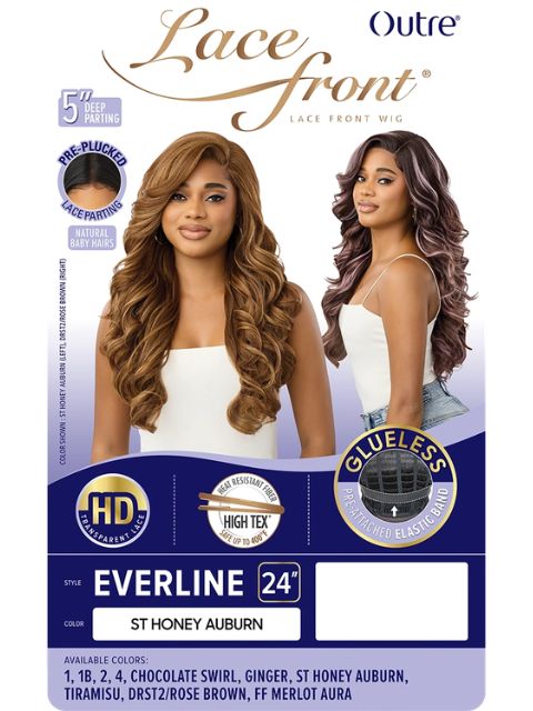 Outre HD Transparent Glueless Lace Front Wig - EVERLINE