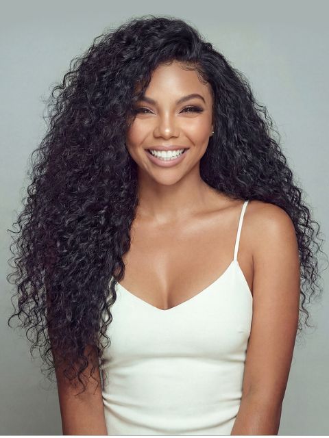 Janet Collection Human Hair Blend Encore Lavie Feather Crochet Knotless WATER WAVE 18" Braid Extension