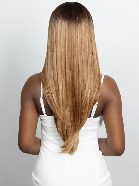 Femi Collection Premium Fiber Air Bang Lace Wig- KIRA