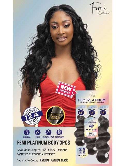 Femi Collection Multi Pack PLATINUM BODY 3PCS Weaves