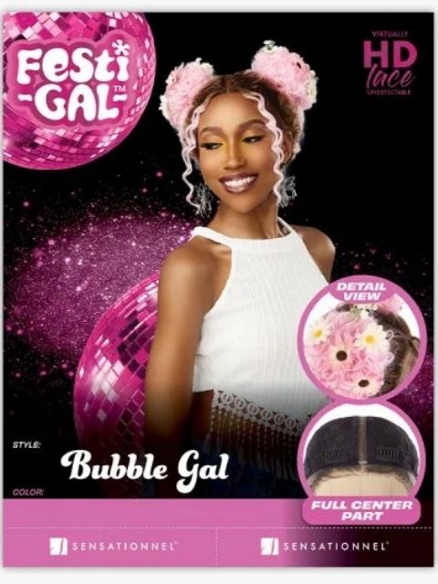 Sensationnel Shear Muse Festi Gal BUBBLE GAL Lace Wig