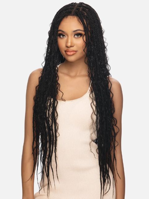 Vivica A Fox Full Lace Braided HD Hand-Tied FLB143-BOHOB36" Lace Front Wig