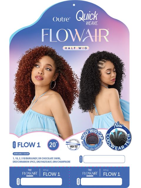 Outre Quick Weave FlowAir FLOW 1" Half Wig