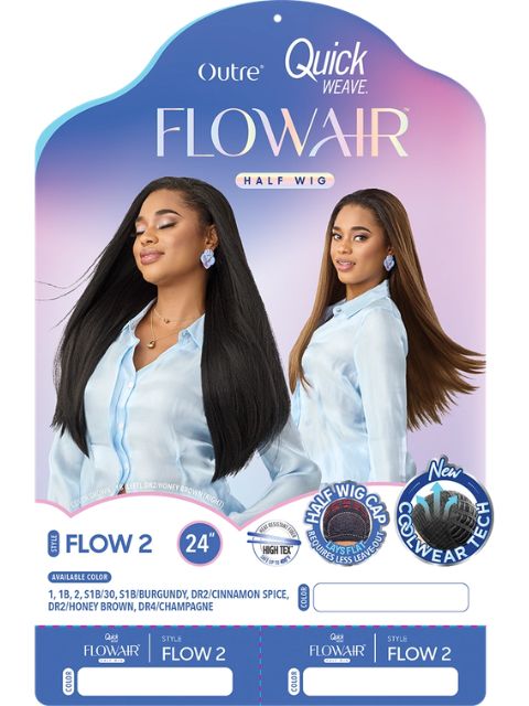 Outre Quick Weave FlowAir FLOW 2" Half Wig