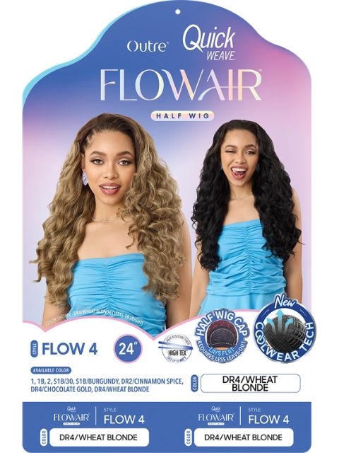 Outre Quick Weave FlowAir FLOW 4" Half Wig