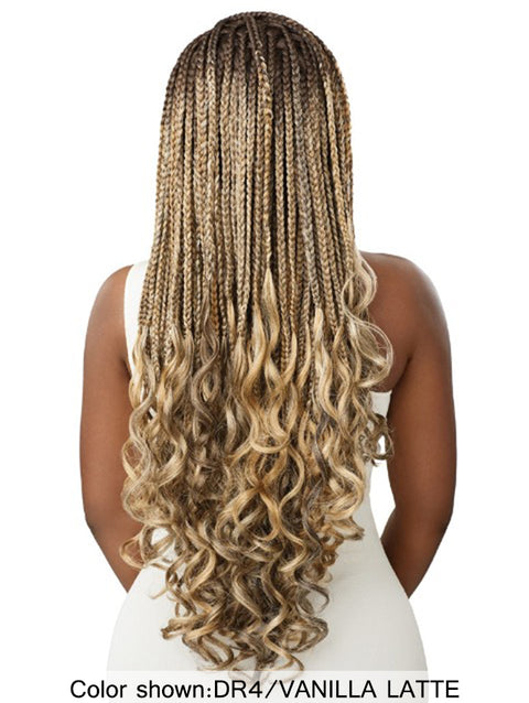 Outre Pre-Braided 13x4 Glueless HD Lace Frontal Wig- FRENCH CURL BOX Braid 32"