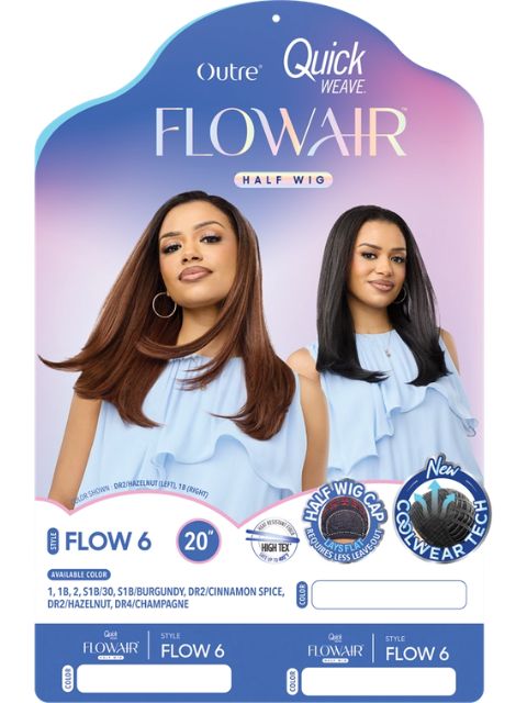 Outre Quick Weave FlowAir FLOW 6" Half Wig