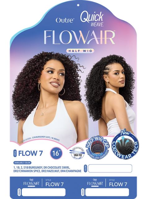 Outre Quick Weave FlowAir FLOW 7" Half Wig