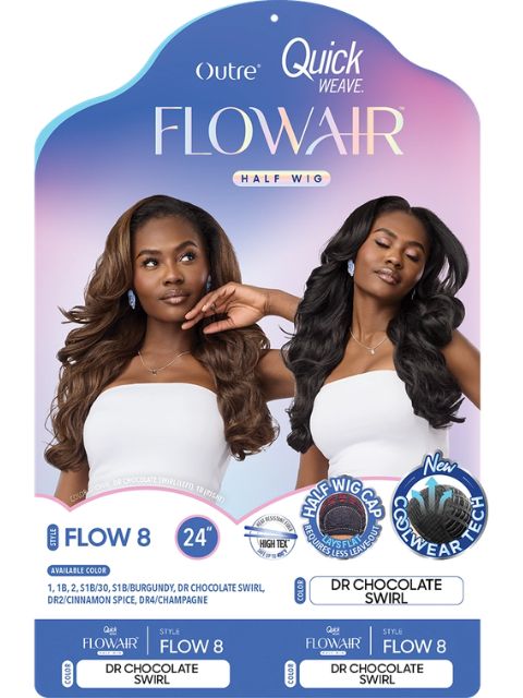 Outre Quick Weave FlowAir FLOW 8" Half Wig