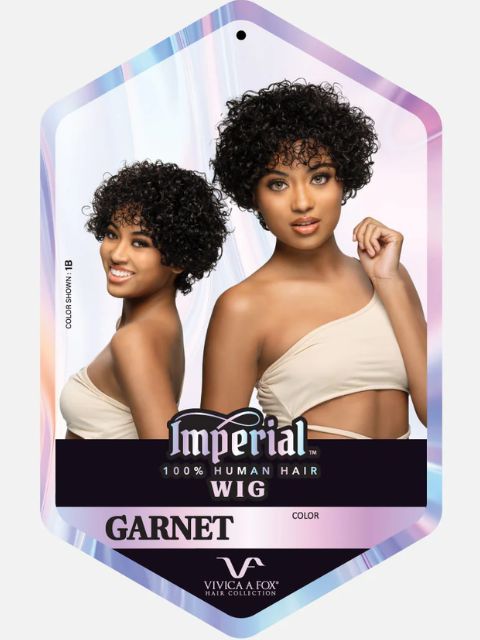 Vivica A Fox Imperial 100% Human Hair Pure Comfort Cap GARNET Full Wig