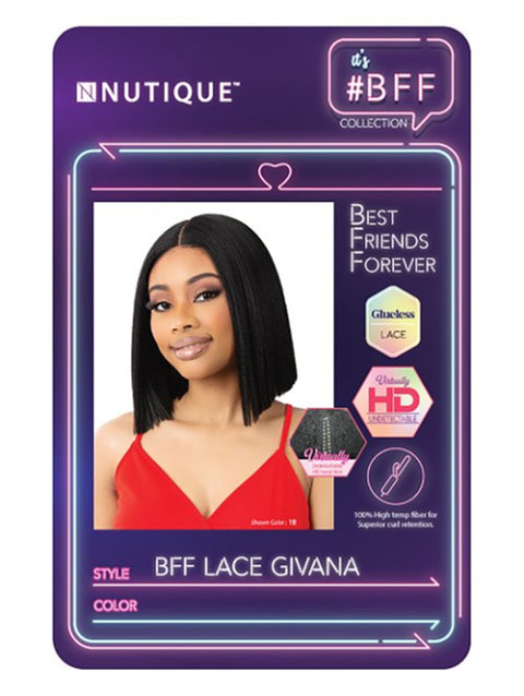 Nutique BFF Collection Synthetic Glueless HD Lace Front Wig - GIVANA