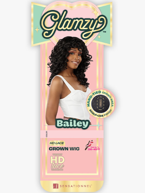 Sensationnel GLAMZY LACE CROWN BAILEY HD Lace Parting Wig