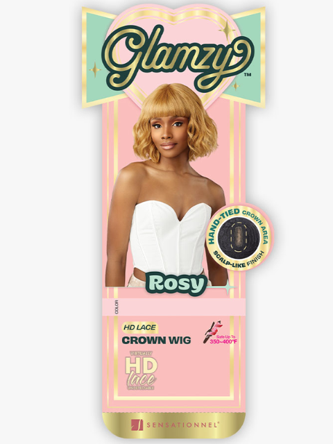 Sensationnel GLAMZY LACE CROWN ROSY HD Lace Parting Wig