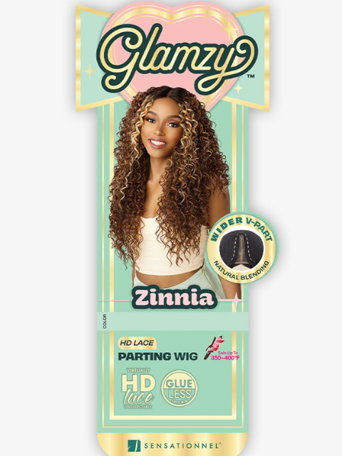 Sensationnel GLAMZY LACE CROWN ZINNIA HD Lace Parting Wig