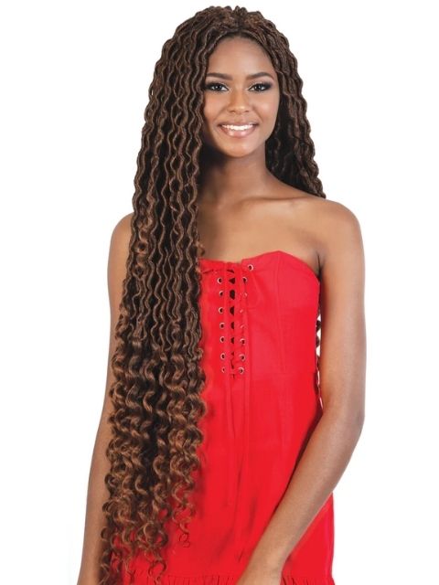 Motown Tress Pre-Loop 5X GODDESS LOCS" Crochet Bulk  Braid