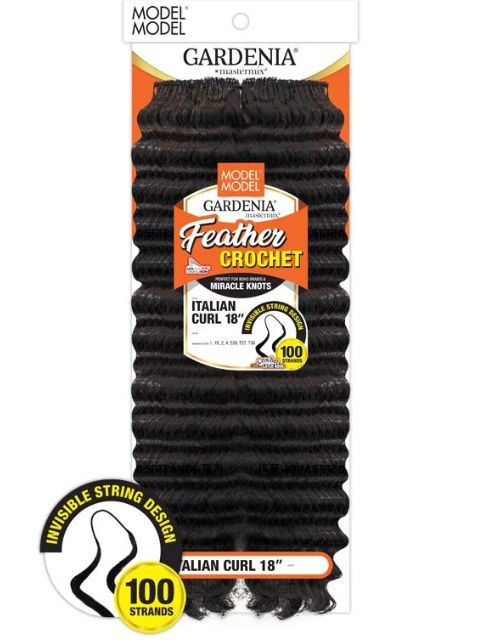 Model Model Gardenia MasterMix Feather Crochet Braid- ITALIAN CURL 18"