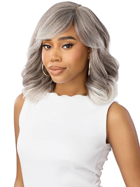 Outre Wigpop GrayGlow Premium SyntheticGLOW 5"  Full Wig