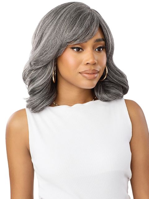 Outre Wigpop GrayGlow Premium SyntheticGLOW 5"  Full Wig