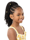 Outre Lil Looks Premium Synthetic Drawstring Ponytail - GOLD CUFFED BOMB TWISTS 12