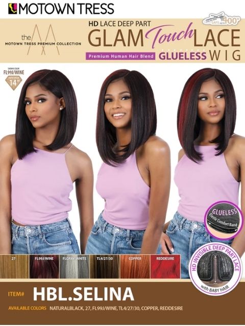 Motown Tress Glam Touch Glueless HD Deep Part Lace Wig - HBL.SELINA